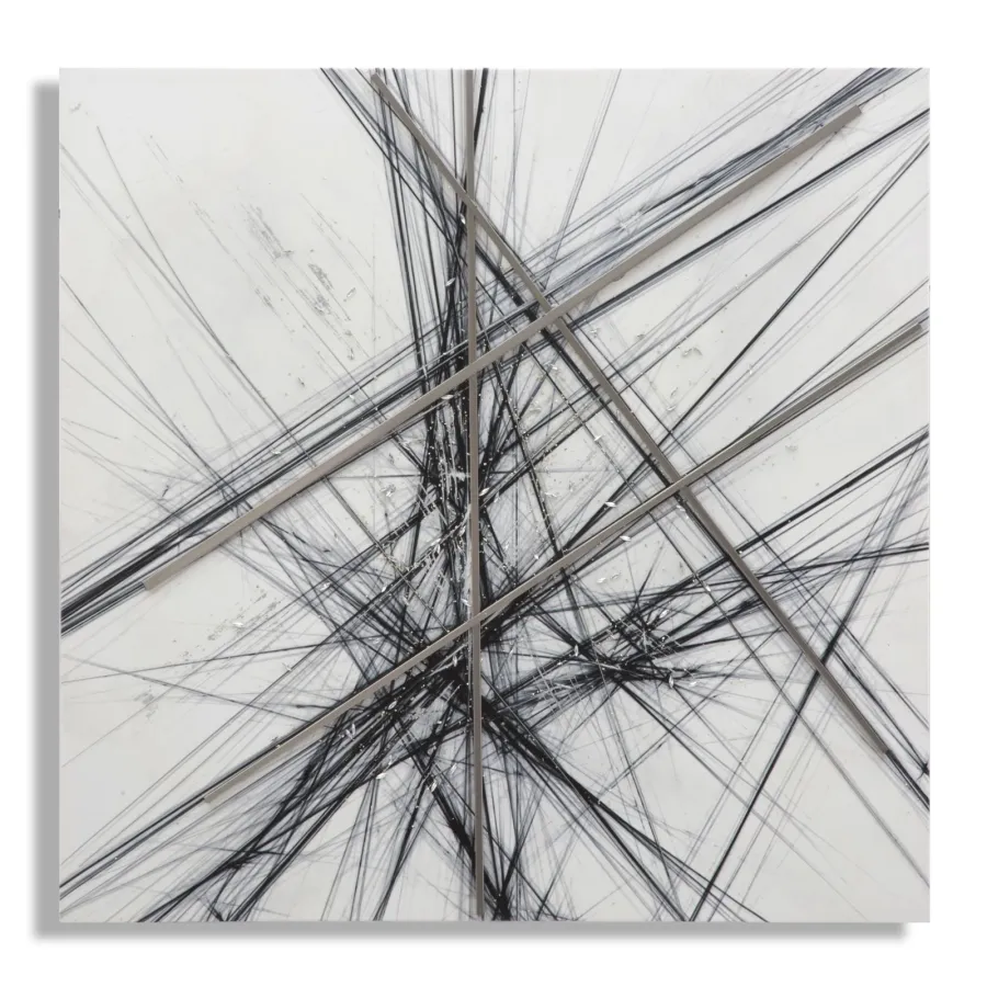 OBRAZ NA PŁÓTNIE STIKY -A- 80X2,8X80 cm